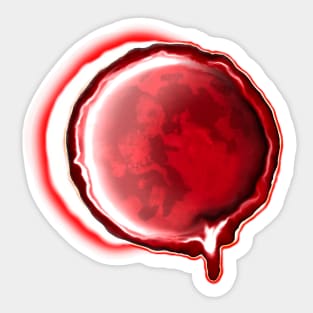 Blood Moon Eclipse Sticker